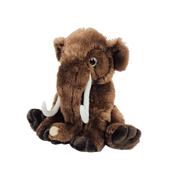 Plush Gear 16" Woolly Mammoth Stuffed Animal Soft, Cuddly Prehistoric Plush Toy
