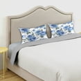 thumbnail image 5 of WOBOGO Blue Rose Satin Pillowcase Soft Smooth Envelope Design Comfortable Bedding Essentials 20×30in, 5 of 9