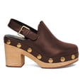 thumbnail image 2 of XYD Women Round Toe Cork Platform Pumps Slingback Strap Chunky Block Heels Fashion Weekend Date Shoes Size 16 Brown, 2 of 4
