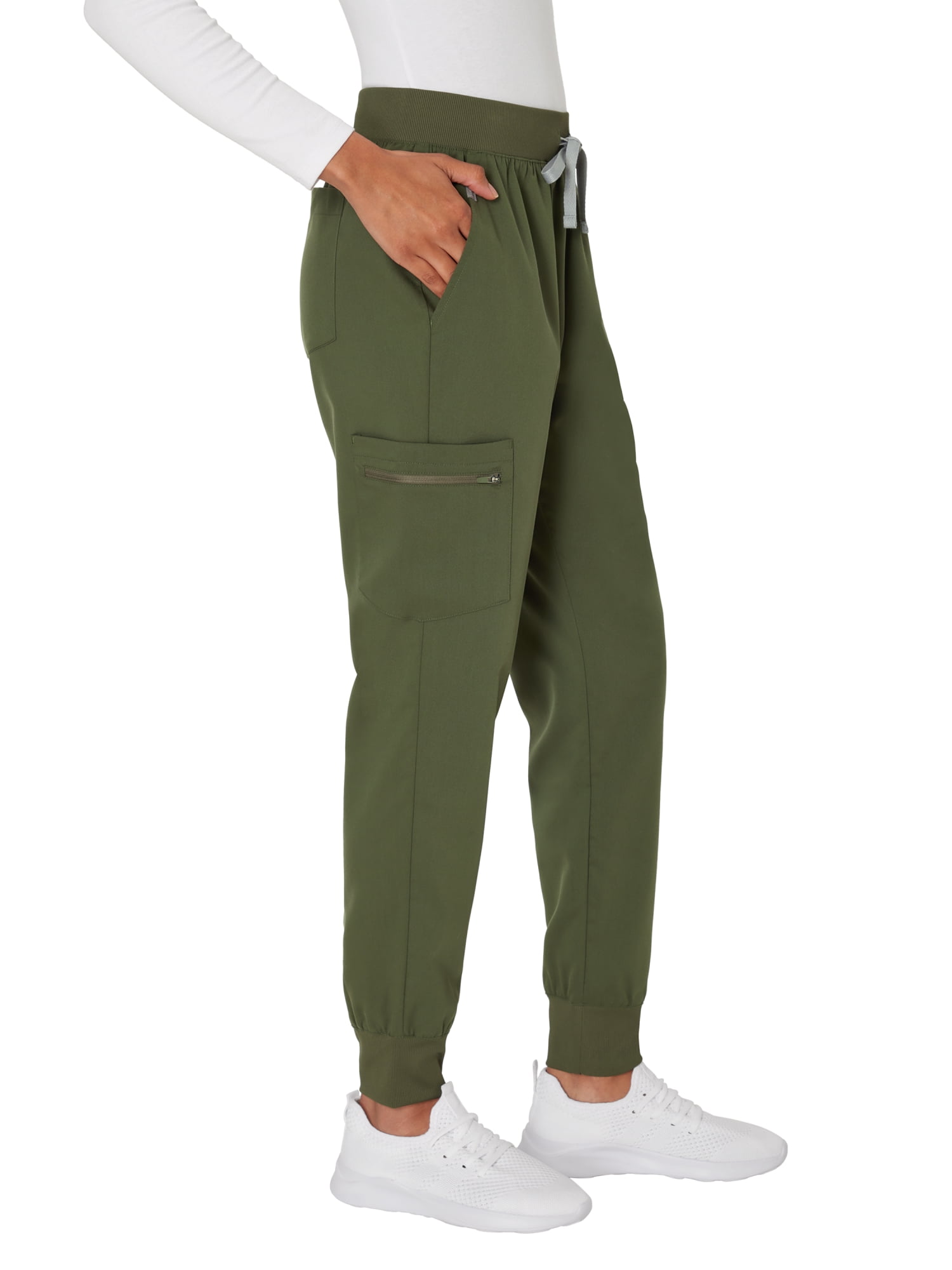 Hanes Women's Scrubs Drawstring Jogger Scrub Pants, Premium, Pockets, Sizes XS - 3XL