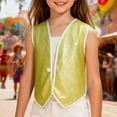 thumbnail image 2 of Ticikt Sequin Vest for Kids - Silver Shiny Dance Vest for Boys - Party for Girls and Boys, 2 of 4