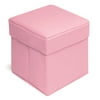 Badger Basket Folding Storage Seat-Color: Pink