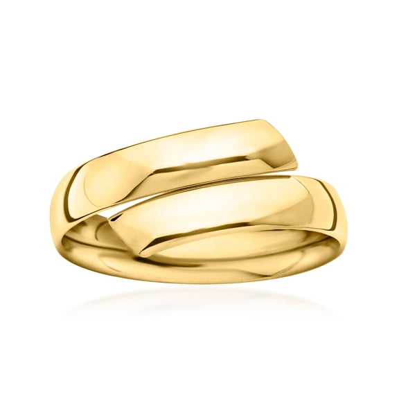 Ross-Simons Italian 18kt Yellow Gold Bypass Ring, Women's, Adult
