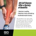 thumbnail image 3 of GO SLEEVES Manchon de Compression pour Mollet pour Hommes, Soutien Ciblé pour Attelles Tibiales, Fatigue Musculaire, Douleurs, Muscle du Mollet, 3 of 8