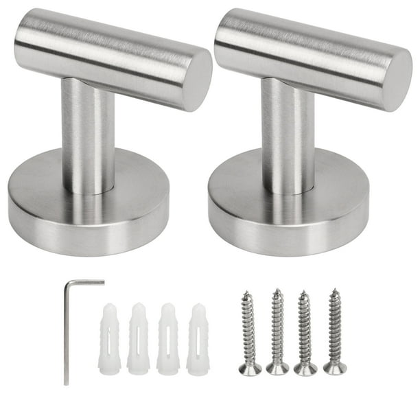 Gancho Para De Baño, Ganchos Para Toallas De Baño De Acero Inoxidable Que Ahorran Espacio, Forma Redonda Fácil De Instalar Para Armario
