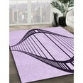 thumbnail image 3 of Ahgly Company Machine Washable Indoor Rectangle Transitional Purple Flower Purple Area Rugs, 2' x 4', 3 of 7