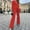 Red, variant on Womens Fall Fashion Pant Suits 2 Piece Long Sleeve Button And Pants Set Casual Outfits Big Deal Outfits Big Deal Days Outfits Women Pants Suit for Women Party Suits for Wedding Pant Suit Women Dressy