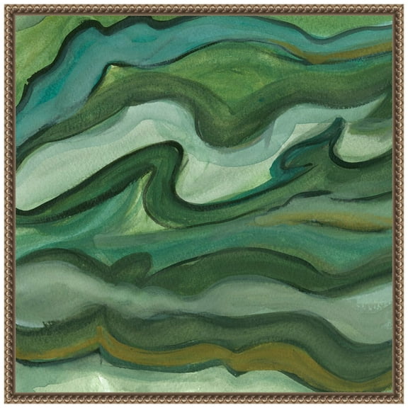 Amanti Art Sea Kelp II Framed Canvas Wall Art Print