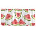 thumbnail image 7 of Yayeee Kitchen Curtains Tier Set of 2 Light Filtering 57"x36" Over Sink Window Panels, Cartoon Watermelon, 7 of 7