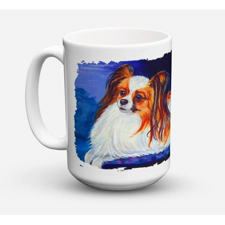 Papillon Dishwasher Safe Microwavable Ceramic Coffee Mug 15 ounce 7127CM15