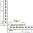 thumbnail image 2 of Gem Stone King 3.01 Ct Mercury Mist Mystic Topaz Blue Diamond 18K Rose Gold Plated Silver Tennis Bracelet for Women, 2 of 3