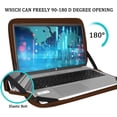 thumbnail image 2 of Laptop Sleeve Bag 15.6 inch, Shockproof Protective Computer Carrying Cover with Front Pocket, Laptop Case for 15.6 inch HP, Dell, Acer, Asus, Notebook, Coffee Color, 2 of 14