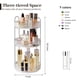 thumbnail image 3 of Organizador de maquillaje Aveniee, giratorio 360°, 3 niveles, para tocador Grey, 3 of 6