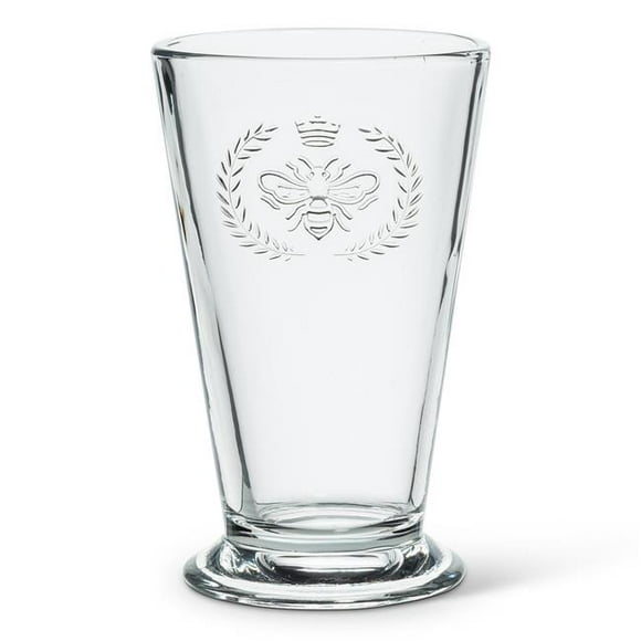5 in. Bee in Crest Highball, Clear