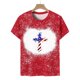 thumbnail image 4 of Fiudx Camisas para Mujer Moda Mujer Causal Día de La Independencia Cuello Redondo Impresión Blusa Manga Corta Camiseta Verano Tops, 4 of 5