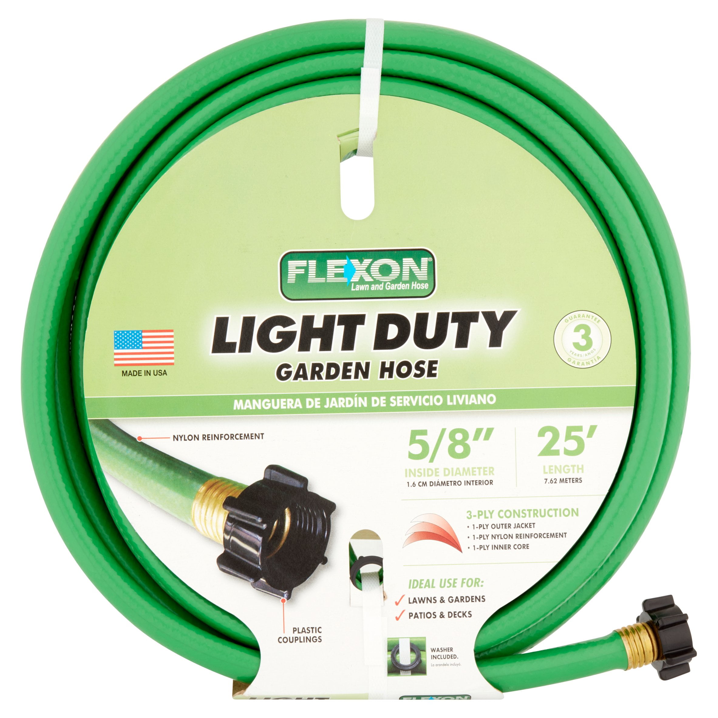 Flexon Light Duty Garden Hose Walmart Com