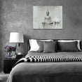 Buddha Statue Wall Art Spiritual Zen Lotus Canvas Wall Decor