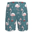 thumbnail image 6 of Kdxio Flamingo Pattern Mens Casual Shorts - Drawstring Summer Beach Sports Shorts for Men, 6 of 9
