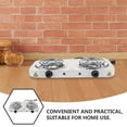 thumbnail image 3 of LOLIPPYY Portable Electric Double Burner Stove for Kitchen with Temperature Control White Metal Lightweight Safe and Versatile 7.87 Inches, 3 of 8