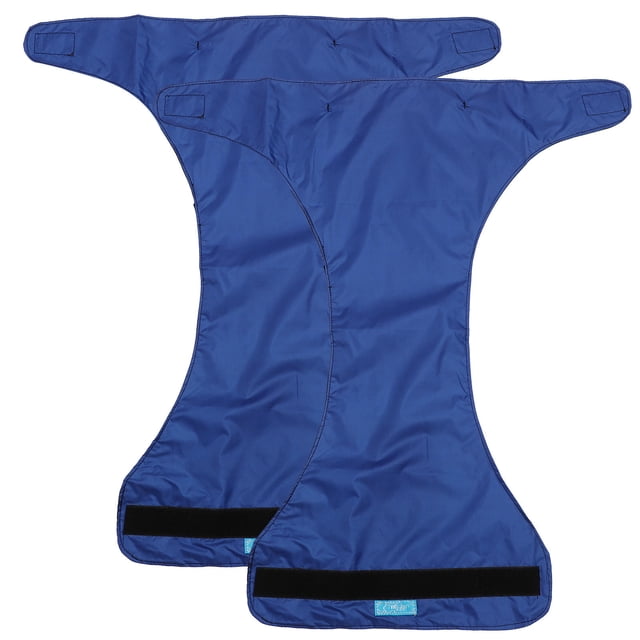 Minkissy 2 Pcs Couches Adultes Ajustables Imperméables Bleues Absorbantes Anti-Fuites Réutilisables