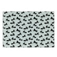 thumbnail image 1 of Horses Cutting Board, Farm Animal Silhouettes with Various Poses Galloping Trotting Cantering and Loping, Decorative Tempered Glass Cutting and Serving Board, Small Size, Black White, by Ambesonne, 1 of 1