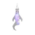thumbnail image 1 of Halloween Specter Shape Windsock Flag LED Lights Halloween Outdoor Hanging Decor, 1 of 2