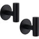 thumbnail image 1 of 2 ganchos adhesivos para toallas de baño, ganchos de metal para pegar en la ropa, ganchos para batas, acero inoxidable SUS 304 (negro), 1 of 4