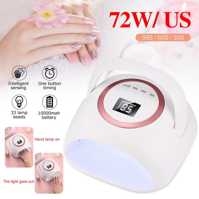 Mareep Lampe à Ongles Séchage Rapide Machine de Manucure Rechargeable Lampe à Ongles