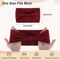 thumbnail image 2 of Diademas únicas para mujeres, diadema elástica antideslizante, banda para el cabello atlética que absorbe la humedad, gris oscuro, 6 Pcs, 2 of 7