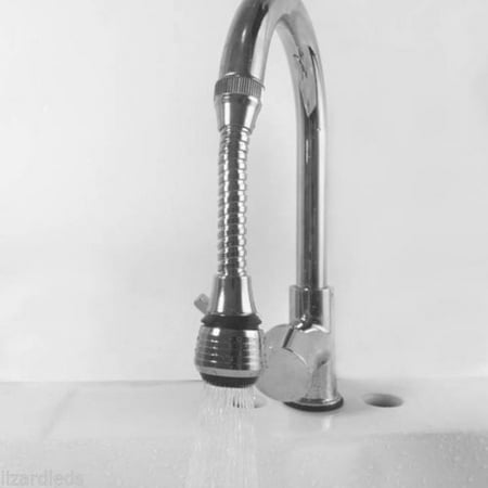 Faucet Aerator Adapters - Kitchen Sink Water Faucet Hose Nozzle Adjustable Sprayer Adapter Aerator Silver