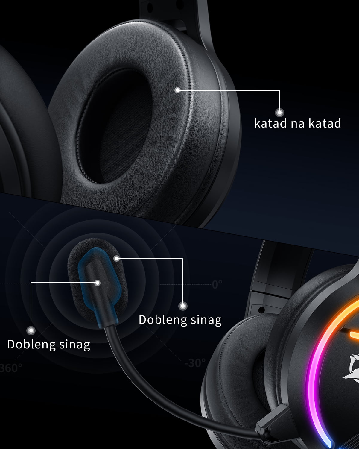 Buy Ozeino Gaming Headset for PS4 PS5 PC Xbox One Xbox Series XS with