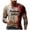 E, variant on Male Print Halloween Theme Casual Crewneck Graphic Plus Size Shirt Printed Solid Color Short Sleeve Top