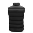 thumbnail image 7 of CaComMARK PI Men's Winter Vest Clearance Stand Up Collar Outdoor Casual Full Zipper Stand Collar Padded Vest Coats Sleeveless Jacket Black 16(4XL), 7 of 7