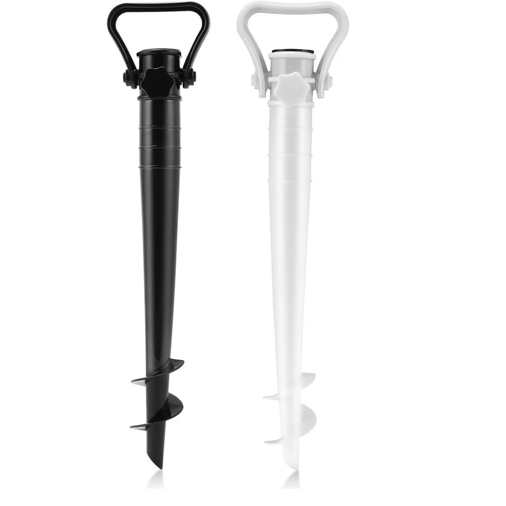 2PCS Umbrella Stand for Beach Sand or Earth Umbrella Feet, Screwin