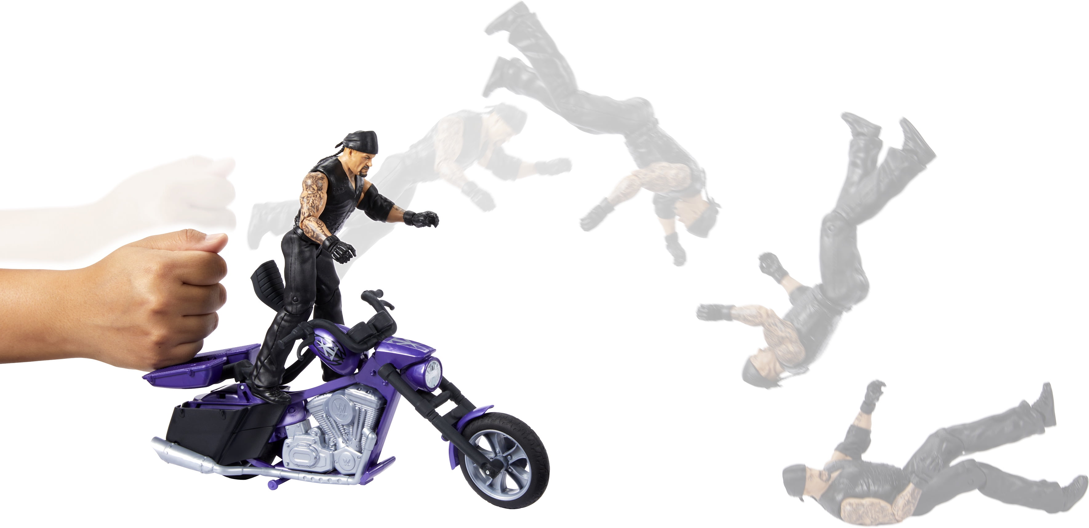 Mattel Collectible - WWE Wrekkin' Boneyard Slamcycle with 6
