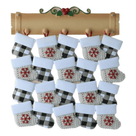 Stocking Family Up To 20 Ornament