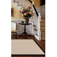 thumbnail image 2 of Linon Home - Natural Wool Rug with Jute Backing, Natural/Gold Border, 2 of 2