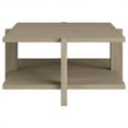 thumbnail image 4 of Evelyn&Zoe Ingrid 35" Wide Square Coffee Table, Antiqued Gray Oak, 4 of 7