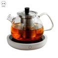 thumbnail image 1 of Mug Warmer Good Thermal Conductivity Three Gear Temperature Plastic Intelligent Touch Operation Heating Coaster Pad for Home( US Plug), 1 of 10