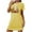 Yellow, variant on Sakmal Playful Night dress for Women Orange Loose Lightweight Halloween Pajama Sleep Dress Pumpkin Print Short Sleeve Crew Neck Short Nightgowns S-2XL