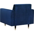 thumbnail image 4 of Meridian Furniture Lola Velvet Accent Chair in Navy, 4 of 9