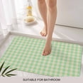 thumbnail image 3 of Sage Green Door Mat&nbsp;Indoor Outdoor Entrance,Non Slip Small Rug for Kitchen Bathroom Entryway Rug,Grid Checkered Plaid Gingham Lattice Trellis Washable Doormat Floor Mat 16x24 Inch, 3 of 8