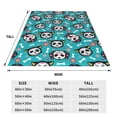 thumbnail image 3 of Pofeuu Skull Cat Print Ultra-Soft Micro Fleece Blanket,for Bed Or Sofa,All Season Throw Blankets Flannel Blanket-60"x50", 3 of 7