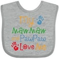 thumbnail image 3 of Inktastic Mawmaw and Pawpaw Love Me Boys or Girls Baby Bib, 3 of 4