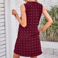 thumbnail image 4 of IROINNID Knee-Length Dress For Women Solid Color Fashion ed Comfortable Pocket Comfortable Dress Sleeveless V-Neck Sundress, 4 of 5