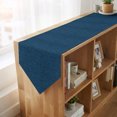 thumbnail image 4 of Dark Blue Table Runner Linen Burlap Table Runner 70 Inches Long Rustic Farmhouse Solid Color Dresser Scarves for Kitchen Island Coffee Dining Room Party Wedding Banquet Holiday Decoration 13"x70", 4 of 8