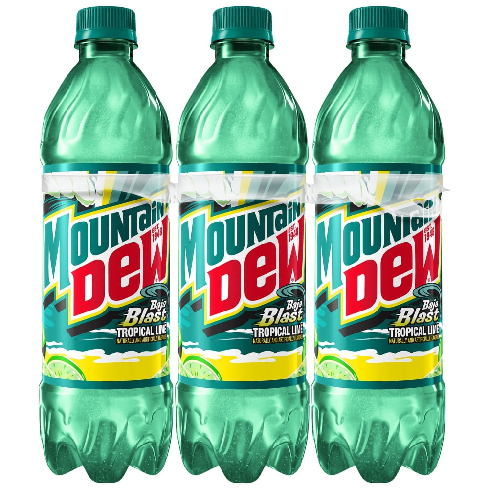 Mountain Dew Baja Blast Soda Bottles 6 CT / 16.9 fl oz - 2 Box