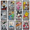 thumbnail image 2 of Disney Cartoon Character Graffiti Poster Mural Decoration Anime Figure Canvas Painting Tigger Mickey Mouse Donald Duck Wall Art60X80cm Unframed Gao Jinjia LED, 2 of 2