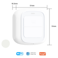thumbnail image 2 of Tuya WiFi Button Scene Switch Wireless Smart Light Wall Switch Low Power Consumption No Wiring for One Tap to Run,1 x Smart Wireless Switch,White, 2 of 8