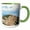 Green/White, variant on 3drose, Italy, Sicily, Messina Prov. Caronia, Built Around a Norman Castle., 11oz Magic Transforming Mug